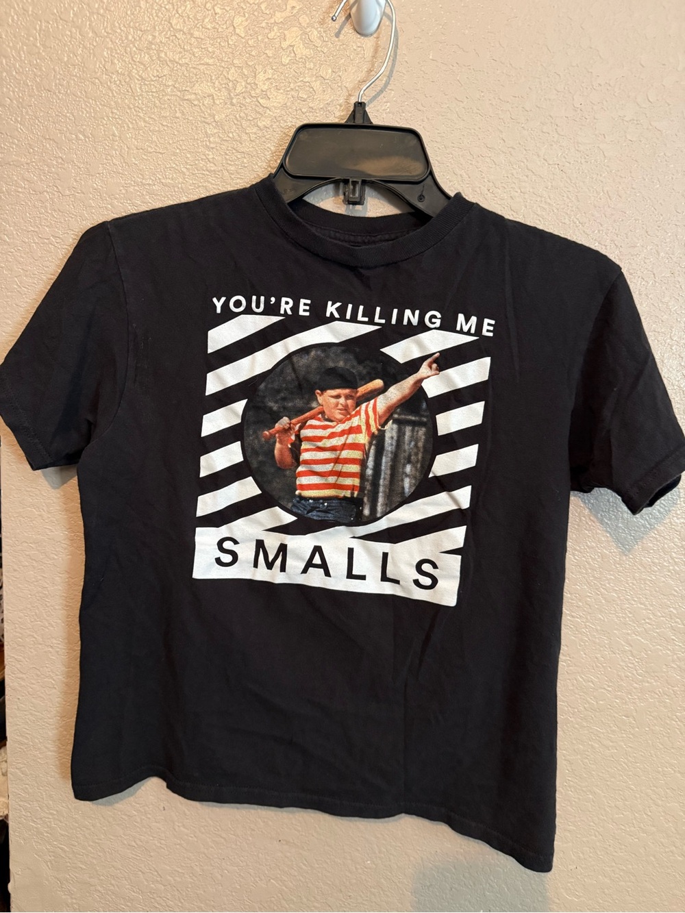 Kids Black Graphic Tee - Vintage Inspired 'You're Killing Me Smalls'